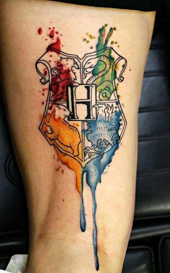 Fashionable Harry Potter Symbol Tattoo