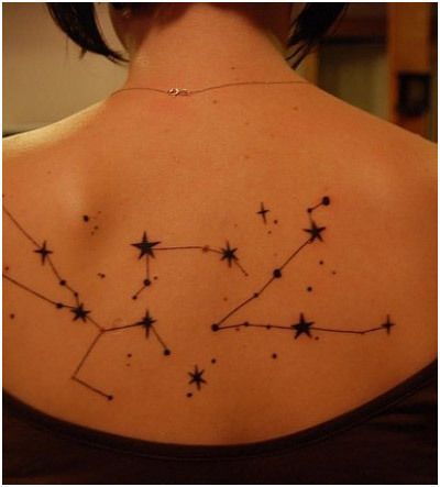 Aries Tattoos on Women Spinal