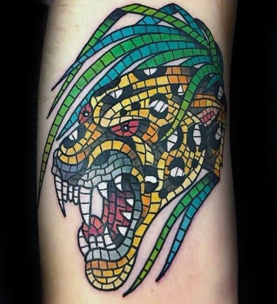 Angry Cheetah Tattoo for Men